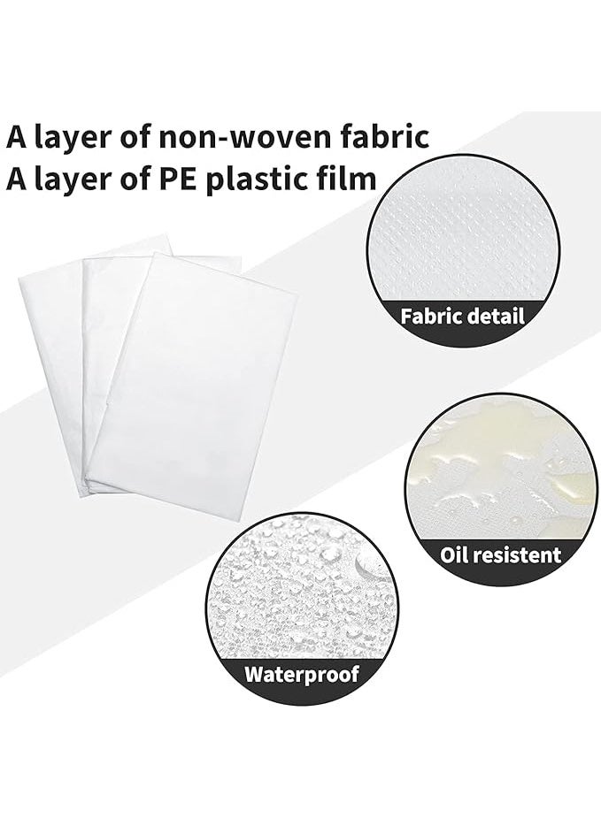 Disposable BLUE 30GSM Non-Woven Bed Sheet 80x180CM, Roll Spa Bed Waterproof Bed Cover, Massage Table Paper Roll for Massage, Spa, Tattoo and Exam Tables 50 sheets - Pack of 1 - Image 3